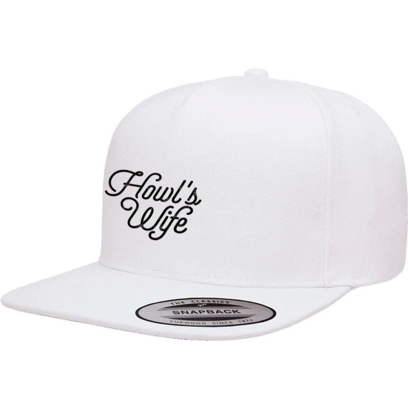 Howl_s Wife Lettering 5 panel snapback cap by cm-arts | Artistshot