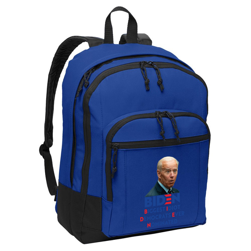 Biden Biggest Idiot Democrats Ever Nominated Basic Backpack by XAVIERLEWIS | Artistshot