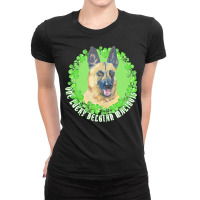 St Patricks Day Gift T  Shirt One Lucky Belgian Malinois Funny St. Pat Ladies Fitted T-shirt | Artistshot