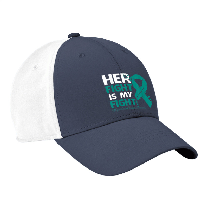 Her Fight Is My Fight Myasthenia Gravis Awareness Feather Nike Dri-fit Cap | Artistshot