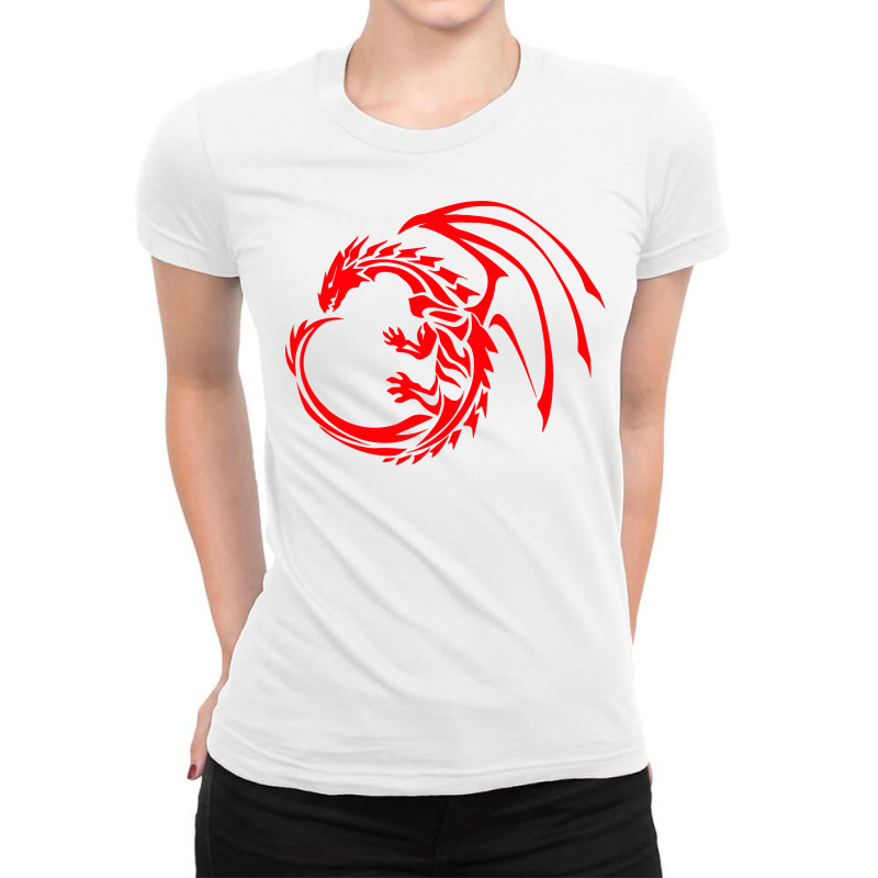 Dragon, Dragons, Animal, Animals Ladies Fitted T-Shirt by HILstore | Artistshot