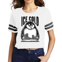 Poker Player Penguin Scorecard Crop Tee | Artistshot