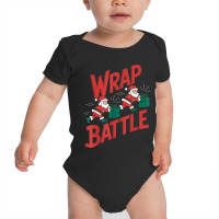 Wrap Battle Funny Santa Christmas Baby Bodysuit | Artistshot