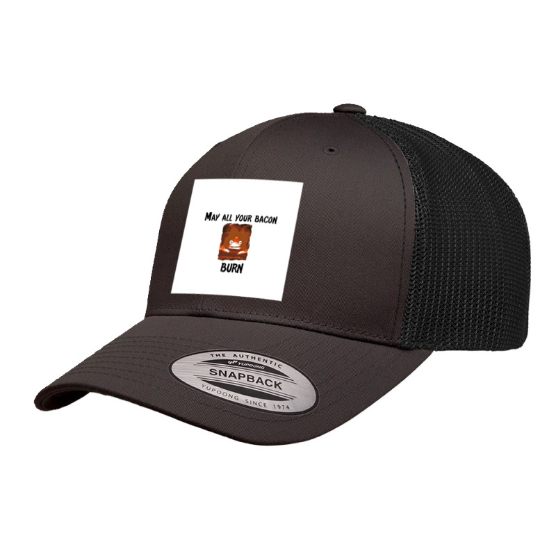 Burning Bacon Graphic Retro Trucker Cap by JOHNCOLLIER | Artistshot