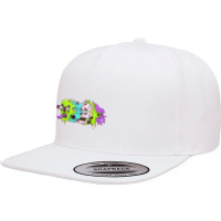 Face Melt 5 Panel Snapback Cap | Artistshot