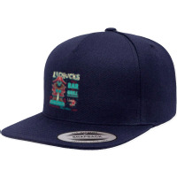 Monkey Island T-shirtlechucks Tiki Bar - Monkey Island - Retro Video G 5 Panel Snapback Cap | Artistshot