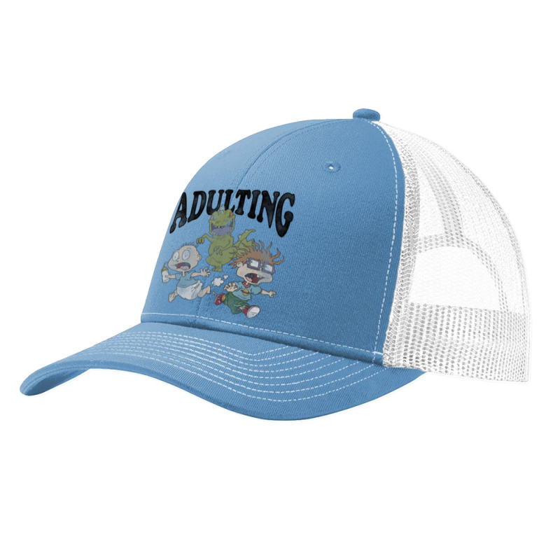 Rugrats Running From Reptar And Adulting Pa Trucker Cap by cm-arts | Artistshot