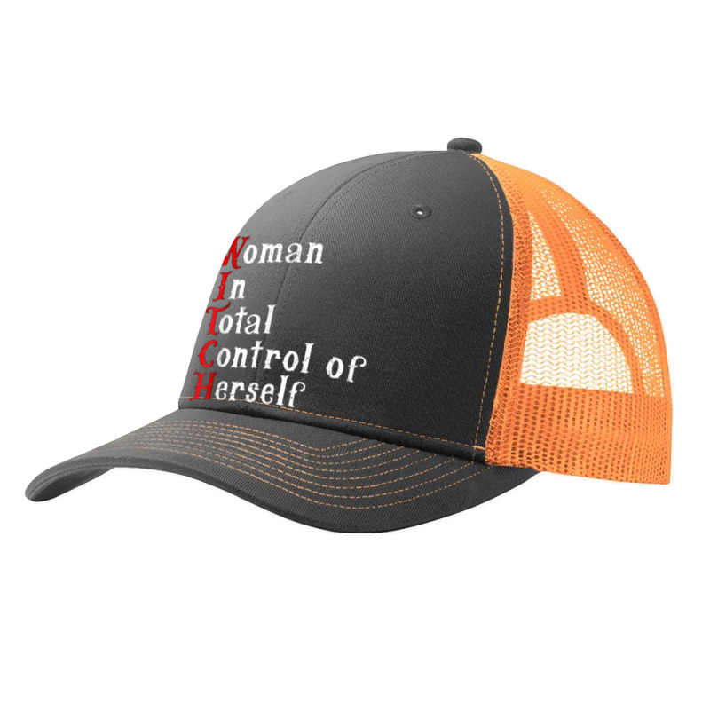 Woman In Total Control Of Herself Funny Halloween Feminist Pa Trucker Cap by Uniform | Artistshot