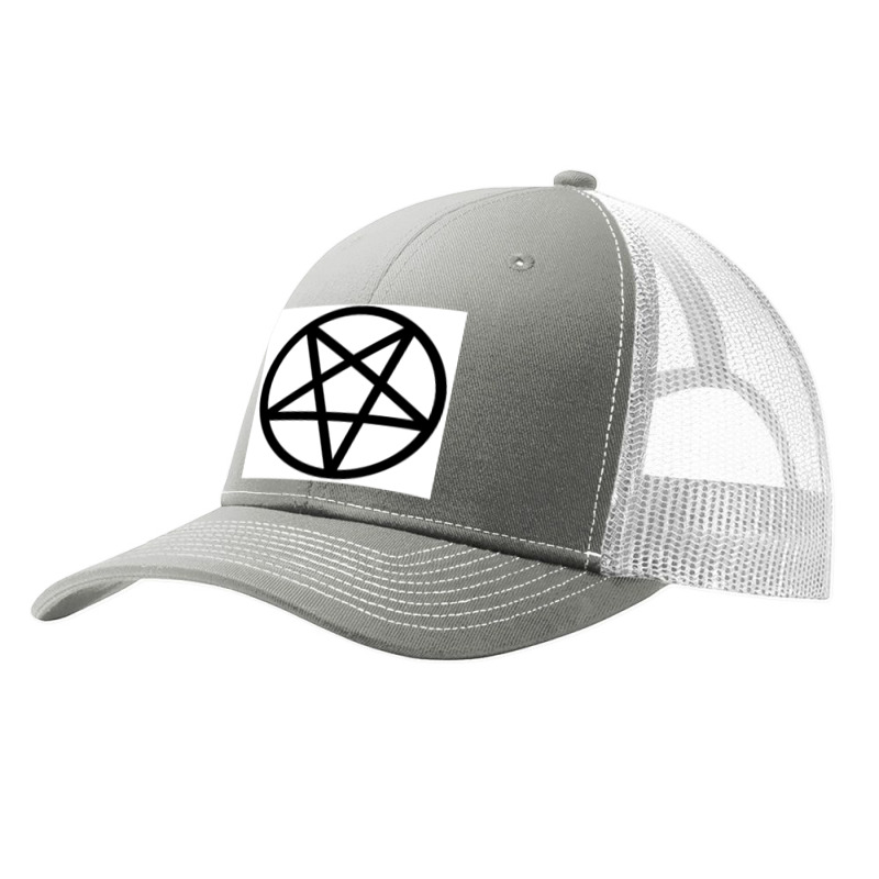 Black Pentagram On A White Background Pa Trucker Cap by SEANMCDONOUGH | Artistshot