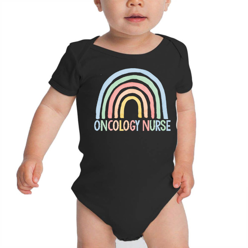 Oncology Nurse Gift T  Shirt Oncology Nurse Gift Oncology Nurse Rainbo Baby Bodysuit by agealthough | Artistshot