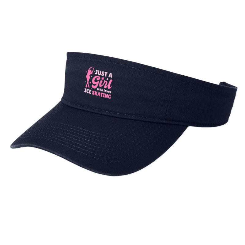 Just A Girl Who Loves Ice Skating Dance Funny Vintage Sports Fashion Visor by JoolsShamel | Artistshot