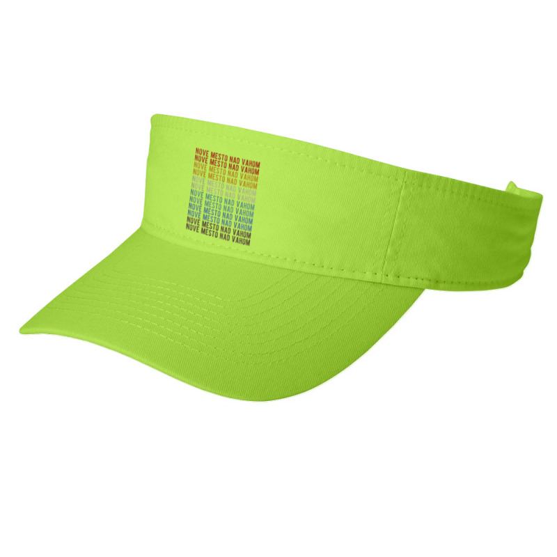 Nove Mesto Nad Vahom City Slovakia Retro Fashion Visor by Color | Artistshot