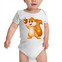 Squirrel, Squirreles, Animal, Animals Baby Bodysuit | Artistshot