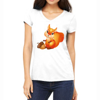 Squirrel, Squirreles, Animal, Animals Women's V-neck T-shirt | Artistshot