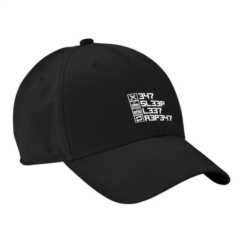 Eat Sleep Leet Repeat Leetcode 1337 L33t Gift Nike Dri-FIT Cap by KEITHSHAPIRO | Artistshot