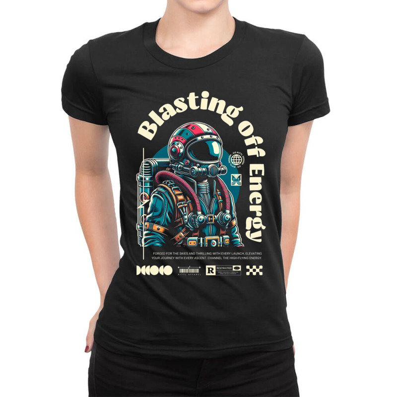 Astro Force Ladies Fitted T-Shirt by New Nice Shirt | Artistshot