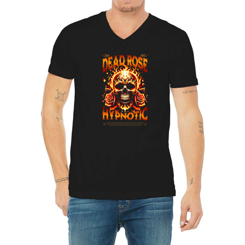 Dead Rose Hypnotic V-Neck Tee by New Nice Shirt | Artistshot