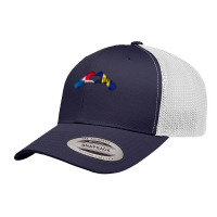 Barbados Panama Flag Barbadians Panamanian Heart T Shirt Retro Trucker Cap | Artistshot