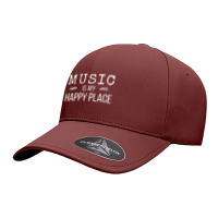 Music Is My Happy Place Inspiring Music Novelty Seamless Cap | Artistshot