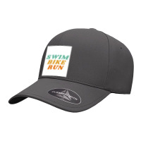 Swim Bike Run Seamless Cap | Artistshot