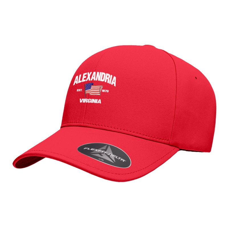 Alexandria Virginia Va Usa Stars & Stripes Vintage Style Premium Seamless Cap by kevinnichols | Artistshot