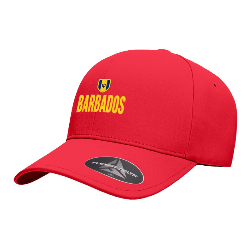 Barbados Barbadian Flag Trident Souvenir Love Gift Seamless Cap by liqualyfu | Artistshot