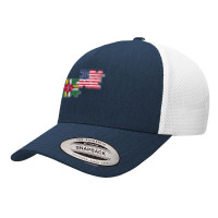 Dominica Usa Dominican American Flag Pullover Hoodie Yupoong Trucker Cap | Artistshot