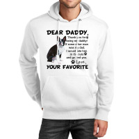 Boston Terrier Dear Daddy Thank You For Being My Daddy Father's Day Gi Unisex Hoodie | Artistshot