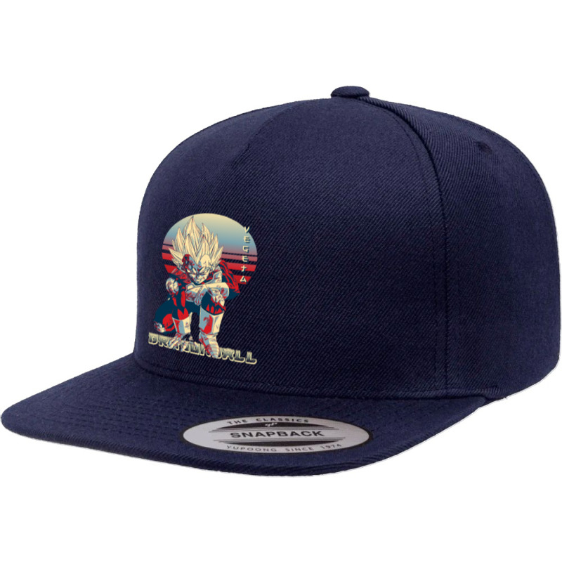 Vegeta Dbz 5 panel snapback cap by bummercaught | Artistshot