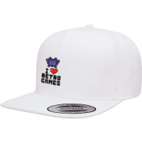 I Love Retro Games Arcade Gamer 1 5 Panel Snapback Cap | Artistshot