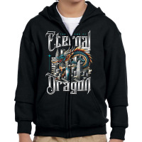 Eternal Dragon Youth Zipper Hoodie | Artistshot