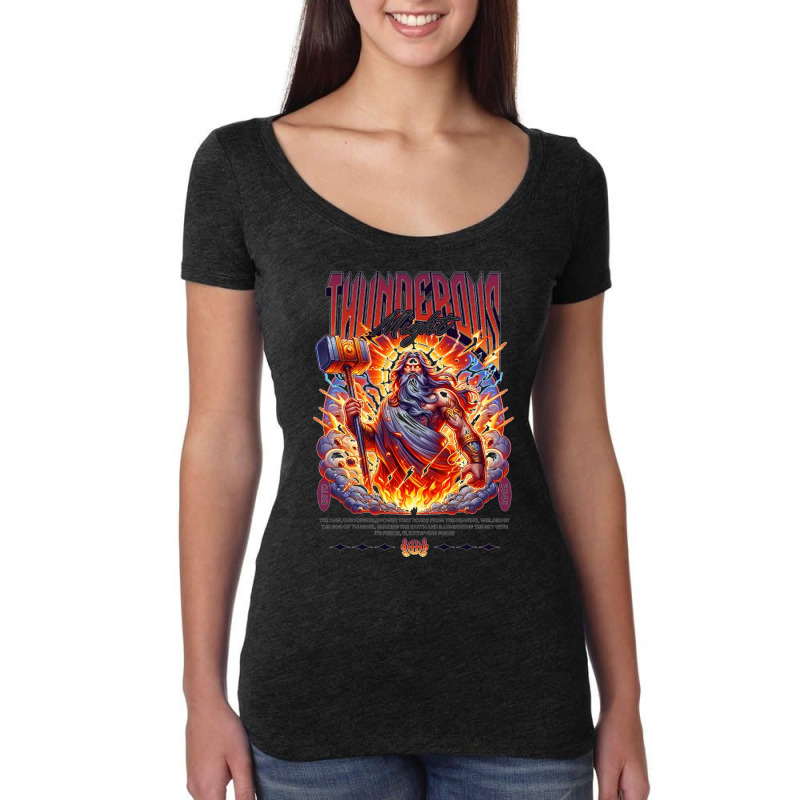 Thunderous Might Women's Triblend Scoop T-shirt by New Nice Shirt | Artistshot