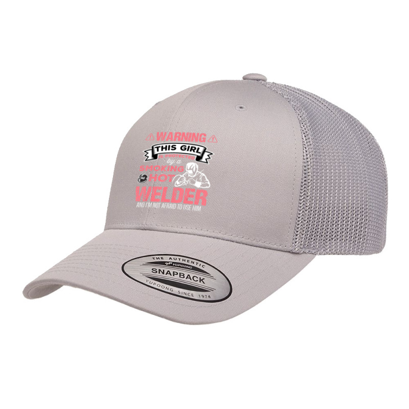 Warning This Welder Wife Girl Birthday Retro Trucker Cap by fenderbendable | Artistshot