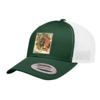 Japanese Samurai General Fighting Tiger Artwork Retro Trucker Cap | Artistshot