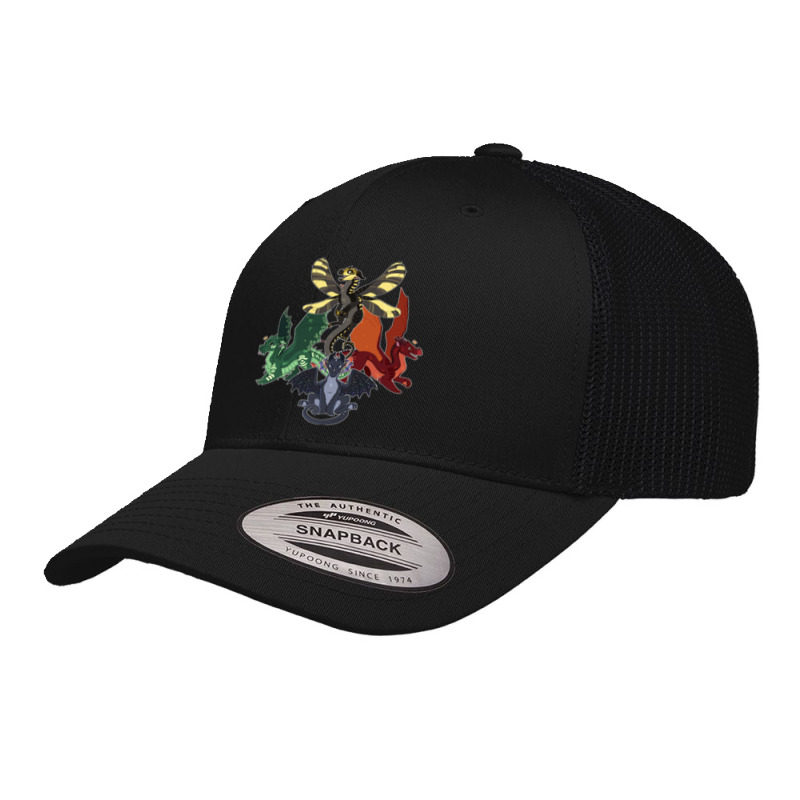 Wings Of Fire  Baby Dragonets  Bumblebee, Auklet, Peacemaker, Cliff Retro Trucker Cap by MARQUISHAWKINS | Artistshot