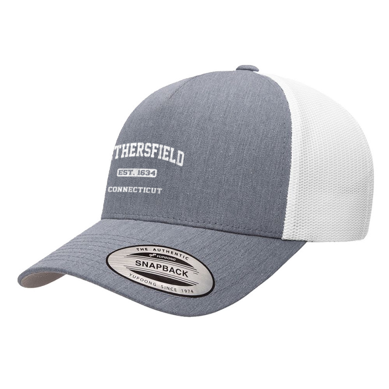 Wethersfield Connecticut Ct Vintage State Athletic Style T Shirt Yupoong Trucker Cap by cm-arts | Artistshot