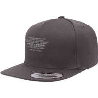 Here I Stand Martin Luther 95 Thesis Reformation Gift 5 Panel Snapback Cap | Artistshot