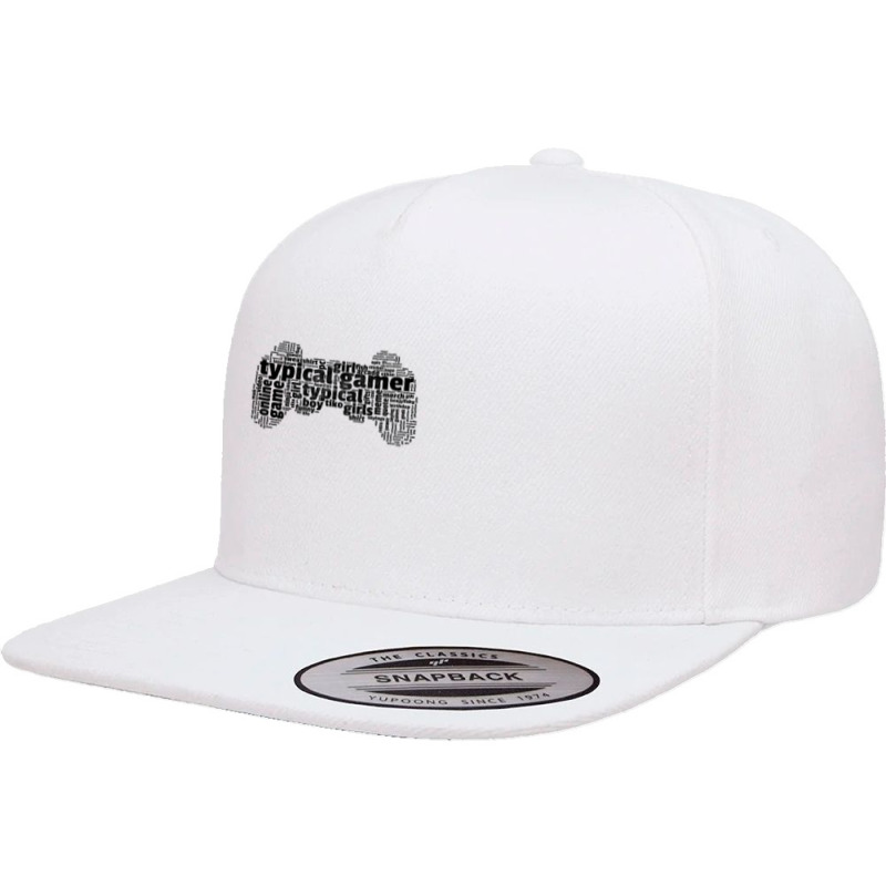 Typical Gamer Black Vintage 1 5 panel snapback cap by AngieFurr | Artistshot