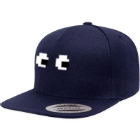 Retro Arcade Game Ghost 80s 8 Bit Halloween Group Costume T Shirt 5 Panel Snapback Cap | Artistshot