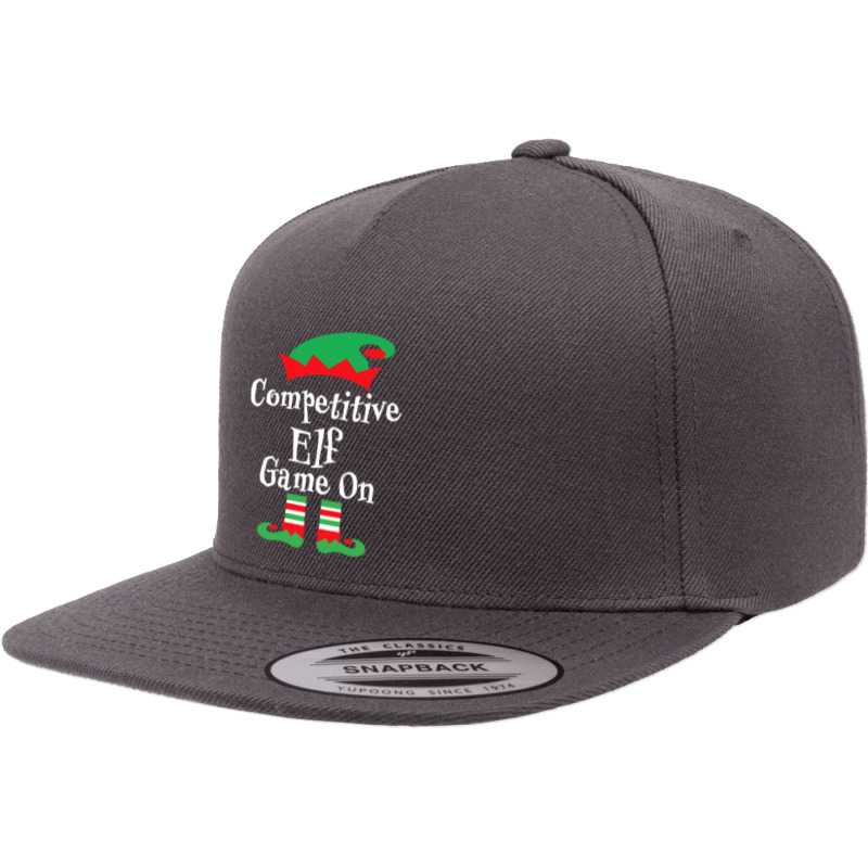 Fun Competitive Elf Game On Christmas Family Matching Group 5 panel snapback cap by WZ90 | Artistshot