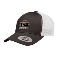 Bucking Rodeo Cowboy Team Roping Horse Riding Retro Retro Trucker Cap | Artistshot