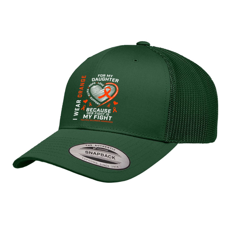 Ms Fight Daughter Multiple Sclerosis Awareness Retro Trucker Cap by Min09 | Artistshot