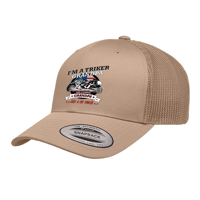 Cool Usa Triker Grandpa, Trike Gift Design Retro Trucker Cap by AmberAThompson | Artistshot