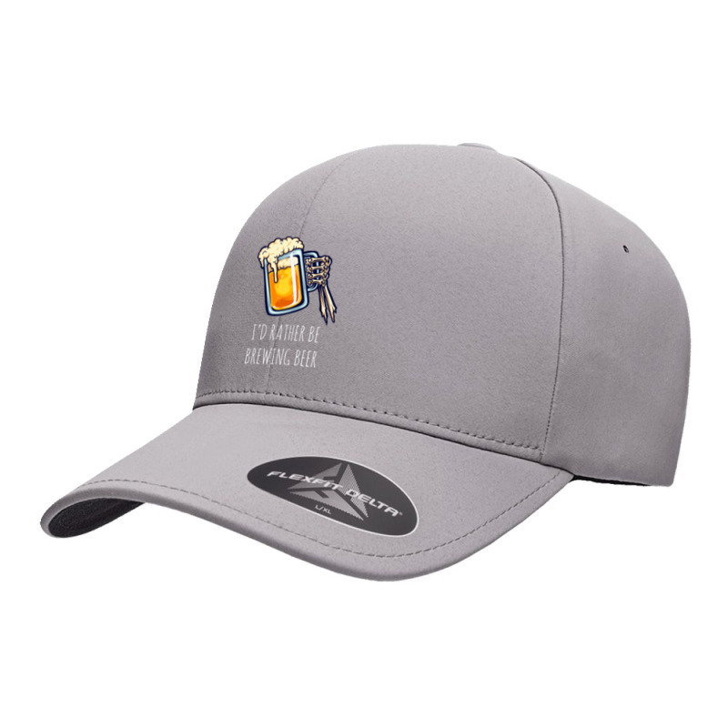 I'd Rather Be Brewing Beer - Funny Homebrew .png Seamless Cap by TonyBanks | Artistshot