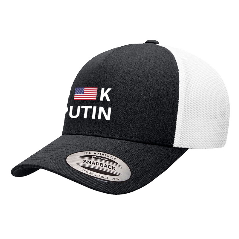 Vladimir Putin With The United States Flag   Putin Yupoong Trucker Cap by cm-arts | Artistshot