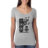 Music Sound Instrument Women's Triblend Scoop T-shirt | Artistshot