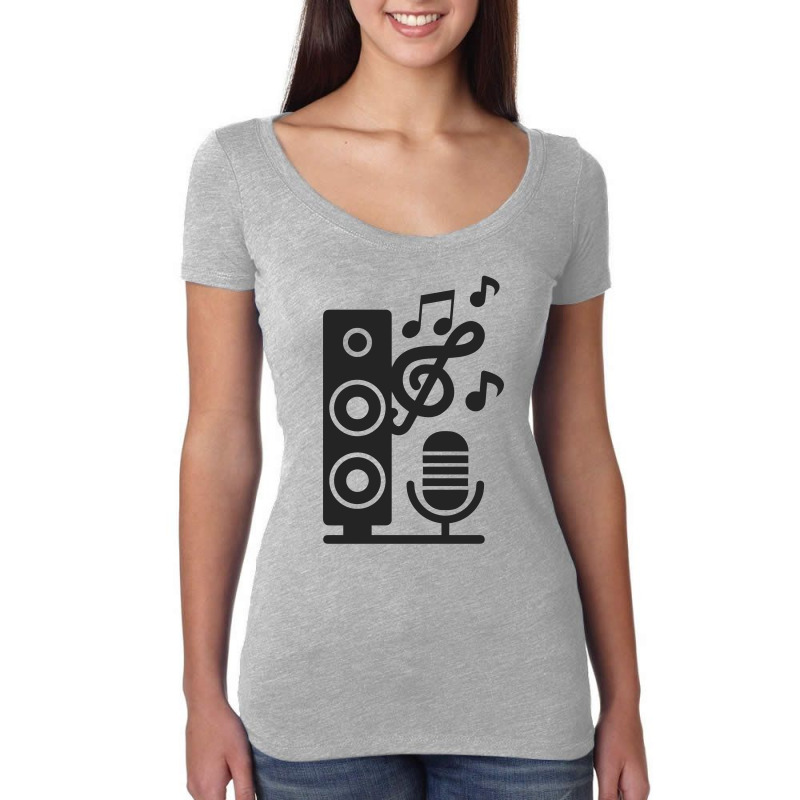 Music Sound Instrument Women's Triblend Scoop T-shirt by Anma4547 | Artistshot