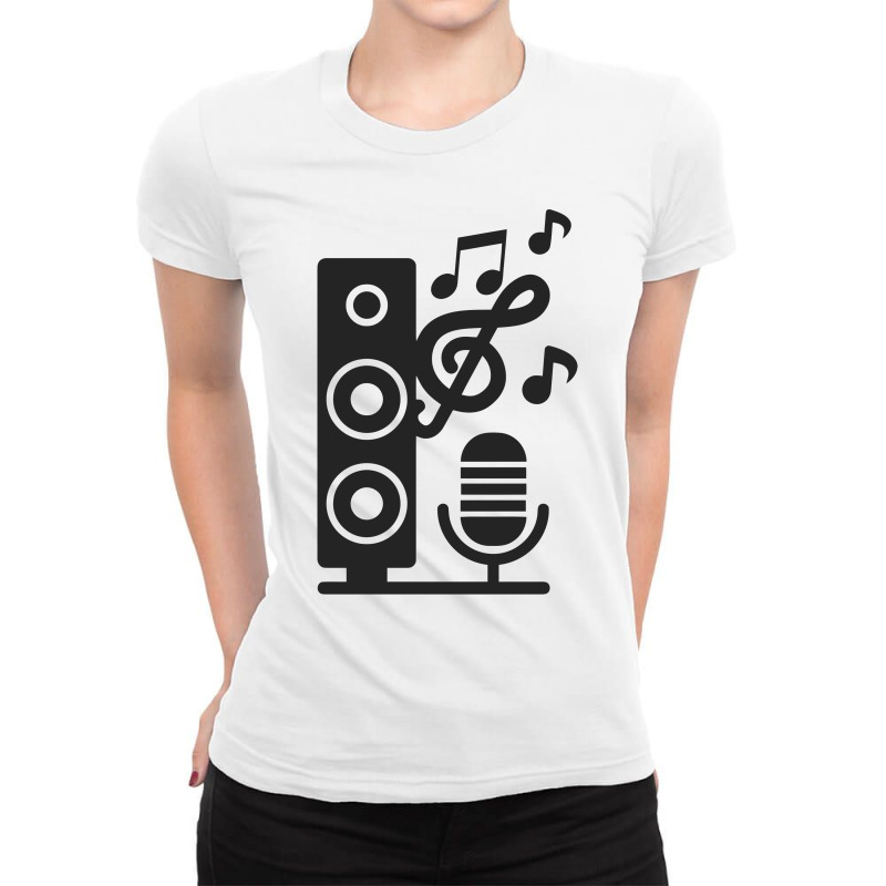 Music Sound Instrument Ladies Fitted T-Shirt by Anma4547 | Artistshot