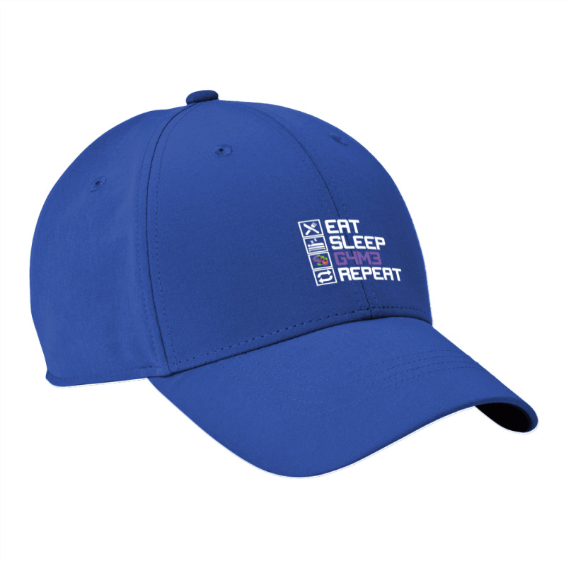 Eat Sleep Game Repeat Mmo Rpg Leetcode Leet Gift Nike Dri-FIT Cap by RHONDAHARRISON | Artistshot