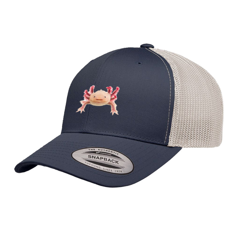 Axolotl Smile-gaaon Retro Trucker Cap by Min08 | Artistshot